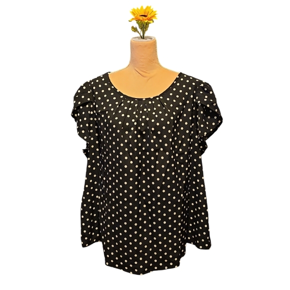 EMERY ROSE Plus Guipure Lace Insert Tee 4X - Picture 8 of 12